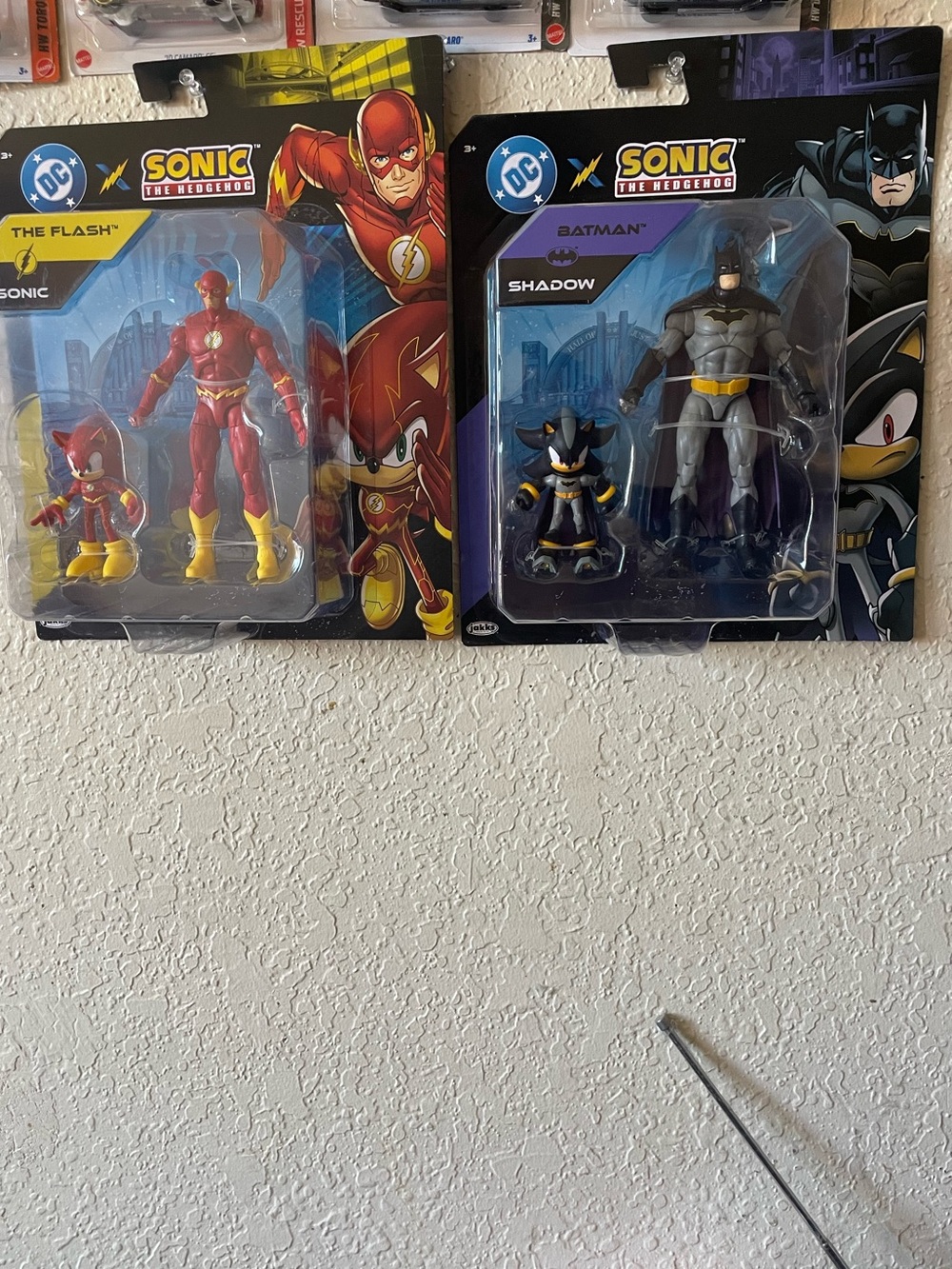 Sonic x DC The Flash & Sonic 2.5" Collectible Action Figure Set - batman/shadow